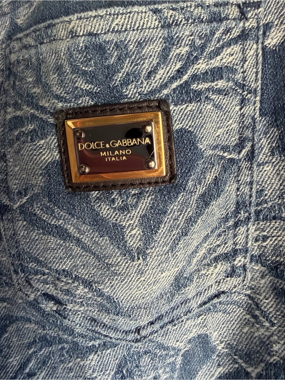 Dolce & Gabbana Blue Jacquard Denim Jeans
Size: 38 EUR/ 4 USA - Picture 5 of 10